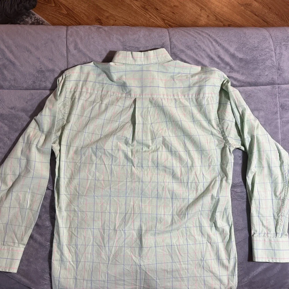 Vineyard‎ Vines Shep & Ian Whale Shirt Men's S Check Green Blue Pink Cotton